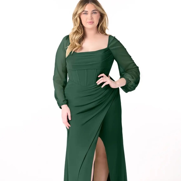 Azazie Dresses & Skirts - Azazie Charissa Dark Green Bridesmaid dress A22